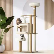 Alopet Cat Activity Tree Cats Tower Scratching Post Scratcher Cats Condo House Bed 142cm