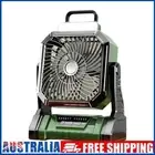 # Camping Fan with LED Lantern USB Rechargeable Silent Fan for Picnic (Green)