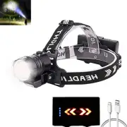 Headlamp USB Rechargeable Super Bright900000 LumensXHP90 LED Headlamps with