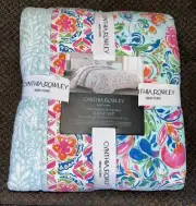 CYNTHIA ROWLEY FULL QUEEN REVERSIBLE QUILT SET 3 PIECE SET