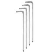 4pcs Ball End Hex Key Wrench 5mm L-Shape Extra Long Arm Hexagon Metric Wrenches