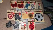 Recollections Adhesive Sequined Embellishments lot of 14 Scrapbook Stickers