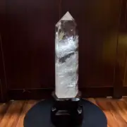 25.08LB Natural Clear Quartz Crystal Obelisk Crystal Tower Wand Point Reiki Heal