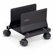 StarTech.com Computer Tower Cart, Rolling CPU Caddy on Wheels, Max Load 46.3lb/21kg, Adjustable PC Case Mount, Floor Stand Dolly, Steel - Mobile CPU