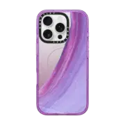 iPhone 16 Pro Impact Case MagSafe Compatible Purple Swish