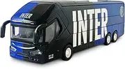 Mondo 51214 Pullman Inter Motors World F.C. Internazionale Milano-Toy Model-Bus Load Clutch Pull Back-Color Blue-51214, Black Baby Blue