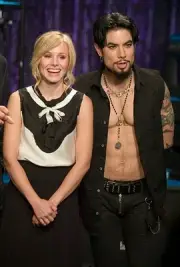 Kristen Bell and Dave Navarro Historic Television Old Photo