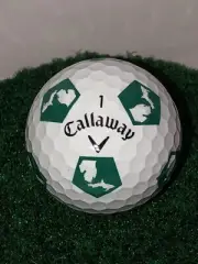 Callaway chrome soft Truvis green Michigan golf ball-NEW