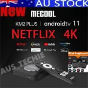 ✅AU New Mecool KM2 Plus Android 11 TV Box Wifi Netflix 4K Google Chromecast Stan