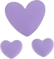 3pcs Box Charging Cable Accessories Heart Shape Charm Embellishments Cable Protector Heart Charm Charging Cable Protector Heart Patch Heart Flat Back Charms Plastic Lavender