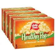 Healthy Pop Buttery Microwave Popcorn, Low Fat Gluten Free Non-Gmo, 3Oz Sharing