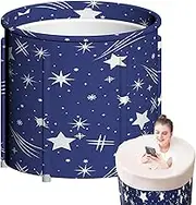 Foldable Bathtub | Large Capacity Shower Barrel | Portable Foldable Bathtub for Adults Families, Lightweight and Easy to Assemble