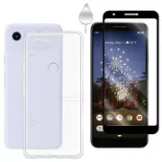 Shockproof Easy to Install Screen Protector and Soft TPU Case f Google Pixel 3a