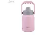 Oasis Stainless Steel DoubleWall Iinsulated Mini Jug With Carry Handle 1.2 Pink