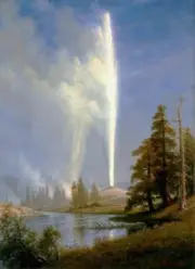 Old Faithful : Albert Bierstadt : 1881 : Archival Quality Art Print
