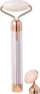 Finishing Touch Flawless Contour Facial Roller & Massager Genuine Rose Quartz
