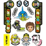 摩托車反光貼, 有趣的 ROSSI 46 VR46 DOCTOR GP AGV 93 越野摩托車