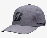 BRIDGESTONE GOLF MENS TOUR B DELTA FLEXFIT FITTED CAP HAT L/XL MELANGE BLUE 1981