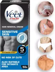 Veet Hair Removal Cream for Men, Sensitive Skin - 50G