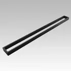 Cavallo Matte Black Square Single Towel Rail 600mm
