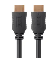 High Speed 4K@60Hz HDMI Cable, 10 ft Black with Ferrite Cores