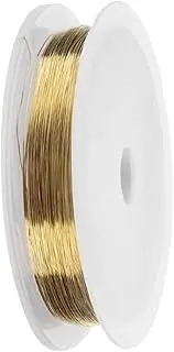 OSOLADY Copper Wire for Nail Art 0.2mm Decoration Line DIY Jewelry Wire 22m Length Manicure Supplies Golden Color