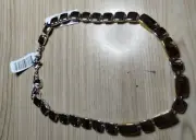 Vintage Anne Klein Two Tone Necklace Silver Tone Gold Tone New with Tags
