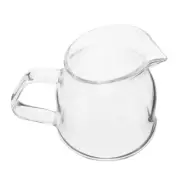 Glass Coffee Milk Frothing Pitcher Milk Cup with Handle Small Sauce Pan Butter