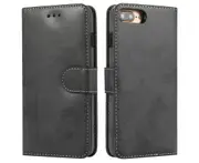 Detachable Wallet Phone Case for Easy Portability (Black), Flip Case for iPhone 7 Plus/8 Plus