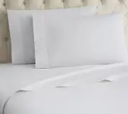 Micro Flannel White Sheet Set White King 100% Polyester