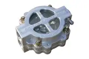 4" Hi-Flow See Through Oil Filter Clear Anodised -12AN 60 Micron Element