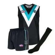 Port Adelaide Power AFL Footy Junior Kids Youth Auskick Jumper Guernsey Shorts