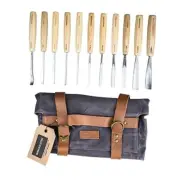 Wood Carving Tools Set of 12 Wood Chisels - Glides Through Wood Like Butter -