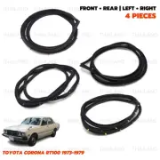 Set 4Dr Weatherstrip Door Rubber Rear For Toyota Corona T100 RT105 1973 - 1979