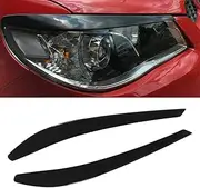 MAX COOL Gloss Black Headlight Eyebrow Eyelid Cover Trim Compatible with VF Holden Commodore SS SSV SV6 S Evoke