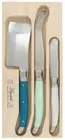 Andre Verdier Debutant Cheese Knife Set 3 Piece Set Cleaver Knife Pate Knife | B