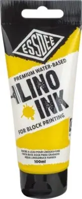 ESSDEE Block Printing Ink, Water, Yellow, 100ml