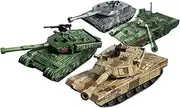 Generic 4 Pack Tank Model 4D Vehicle Puzzle for Kids and Toddlers
