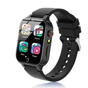 Smart Watch for Kids,Kids Smart Watch Boys Toys with 26 Puzzle Games,Touch Screen,HD Camera,Alarm Clock,Birthday Gift,Ages 3+ (Black)