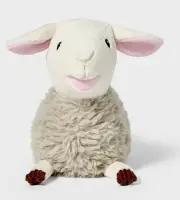 Gigglescape Easter 9.5” Faux Fur Baby Lamb Plush Super Soft Stuffed Animal