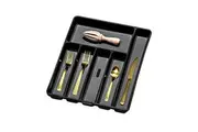 Madesmart 6 Compartment Cutlery Tray Kitchen Organiser Rect 41x33cm Carbon