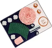 Happyyami Dog Snuffle Mat Creative Slow Eating Pet Training Pad Felt Cloth Sniffing Mat for Dogs Durable and Safe for Sniffing Fun