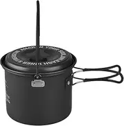 Camping Aluminum Pot | Camping Kettle Boiling | Camping Kettle Cookware | Heat Evenly Kettle, Aluminum Coffee Pot with Cooking Equipment Boiling Water Pots for Outdoor Use