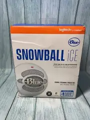 NEW Blue Snowball iCE USB Microphone Recording Streaming Vlog Logitech Plug In