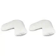 2PK Jason Commercial Cotton Hygiene Plus Treated Pillow V Shape 80x36 cm 900GSM