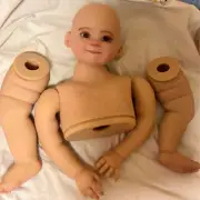 Smile 28" Reborn Baby Doll Unassembled Part Painted Kit for DIY Toy Handmade