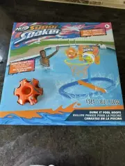 Nerf Super Soaker Dunk It Pool Hoops for Ages 6+ folding hoop floating base New