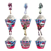 Monster High Wrapper & Topper. Party Lolly Loot Bag Cake Banner Bunting Flags