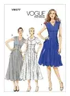 VOGUE DRESS SEWING PATTERN 8577 8-14 Womens Flared Pocket Uncut .
