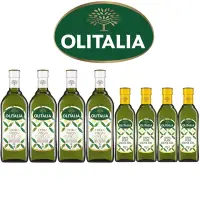 在飛比找Yahoo奇摩購物中心優惠-Olitalia奧利塔特級初榨橄欖油1000mlx4瓶(+純